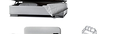 sofa&beds Καναπές Aura με 3 μαξιλάρια πλάτης