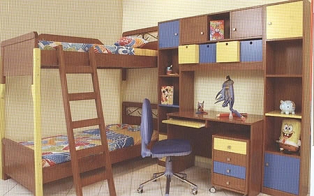 Παιδικό Δωμάτιο - Παιδική σύνθεση L 400 brown